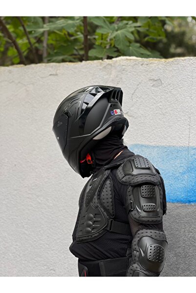 Sway SW867 MAT SİYAH BLACK LINE KASK