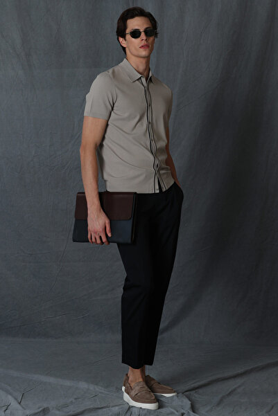 Lufian Aden Smart Erkek Chino Pantolon Slim Fit Lacivert