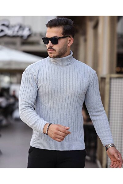 MartinoButik UNISEX TURTLENK KNIT SWEATER