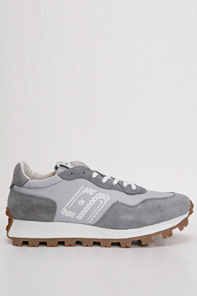 Lufian Arthur Erkek Deri Sneaker Ayakkabı Gri