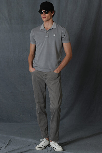 Lufian Helt Spor 5 Cep Erkek Pantolon Slim Fit Vizon