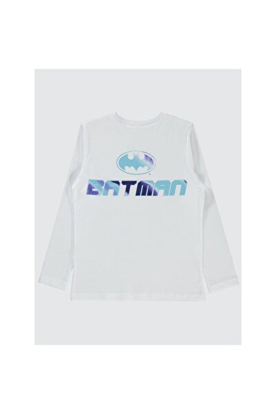 Batman Printed 10-13 Years Old Sweatshirt - White13-14 Years Old