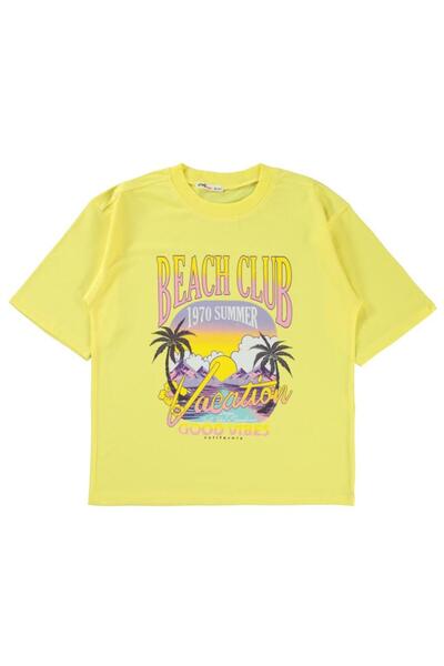 Civil Girls Beache Clup 10-13 Years Old T-Shirt - Yellow 13-14 Years Old