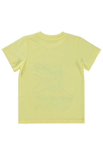 Civil Boys Trex Printed 2-5 Years Old T-Shirt - Yellow 3-4 Years Old