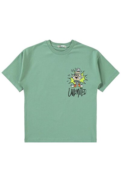 Civil Boys Skull Printed Pajama Set for 6-9 Years - Khaki 6-7 Years