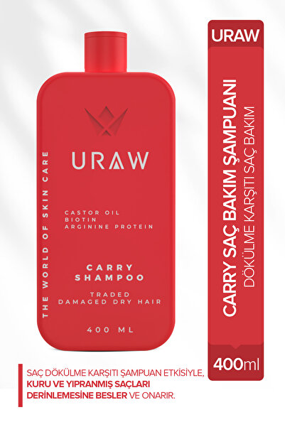 Uraw Carry Shampoo ( Yoğun Saç Dökülmesine Karşı Bakım Şampuanı ) ( 400 ml )