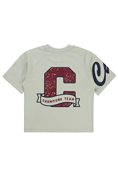 Civil Boys Boy's T-Shirt 10-13 Years Old Burgundy-White