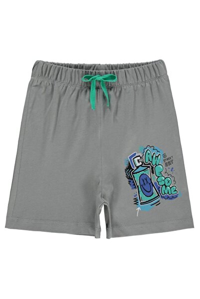 Civil Boys Awesome Printed 2-5 Years Shorts - Gray 5-6 Years