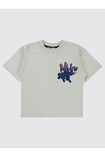 Civil Boys Μπλουζάκι για αγόρι 6-9 Χρόνια Ανοιχτό Γκρι