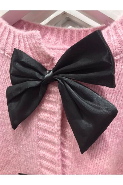 Butik Önü Fiyonklu Triko Hırka