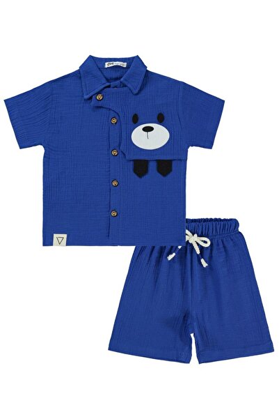 Civil Boys Medved Vezena 2-5 godina stari set - plavi 4-5 godina stari