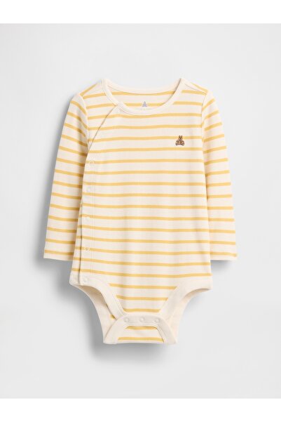 GAP Bebek Sarı Brannan Desenli Bodysuit