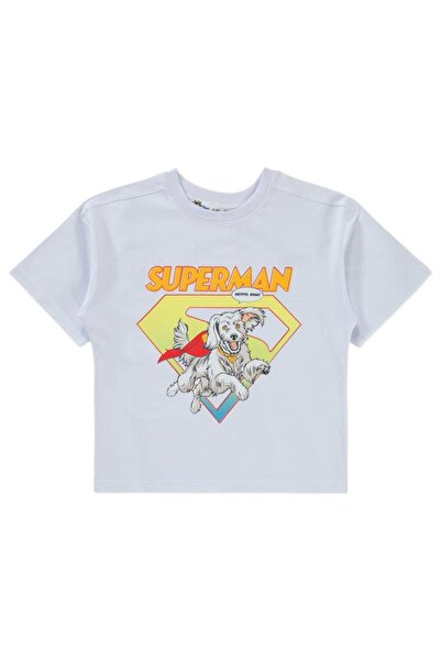 Superman Superman Krypto Štampano majica za decu 2-5 godina - bela 4-5 godina