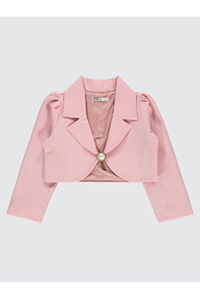 Civil Girls Bolero with Brooch for Ages 6-9 - Powder for Ages 9-10