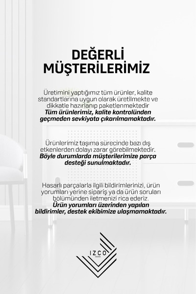 izcodesign 4 Kapaklı Beyaz Konsol – Modern Şık Salon Dolabı | Çok Amaçlı Depolama Ünitesi