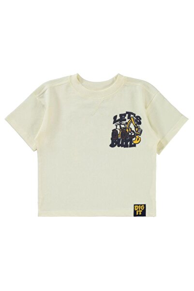 Civil Boys Tricou băiat 2-5 ani - Ecru