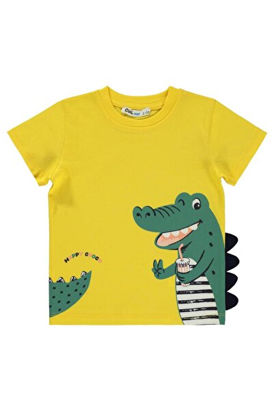 Civil Boys تي شيرت أصفر للأولاد بعمر 2-5 سنوات
