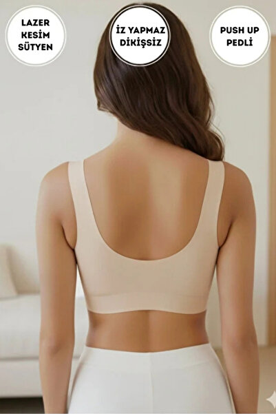 SWEETKORSE ⁠ Comfortable Stitch-Free Bustier Bra – Shaping / Sculpting , Laser Cut, Non-Marking, Removable Pads