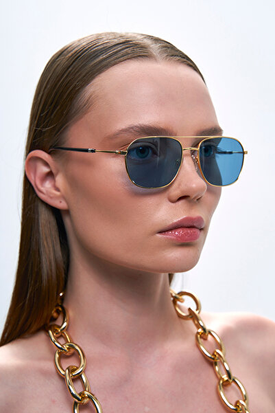 Bilge Karga Vance Gold Blue Sunglasses