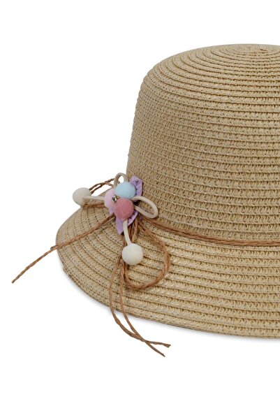 Kitti قبعة من القش للأطفال (6-12 سنة) Y24710-01 طبيعي