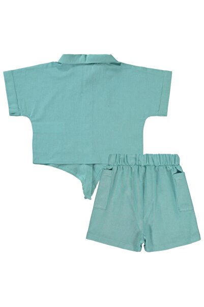 Civil Girls Tie-Front Suit for Ages 2-5 - Green2-3 Years