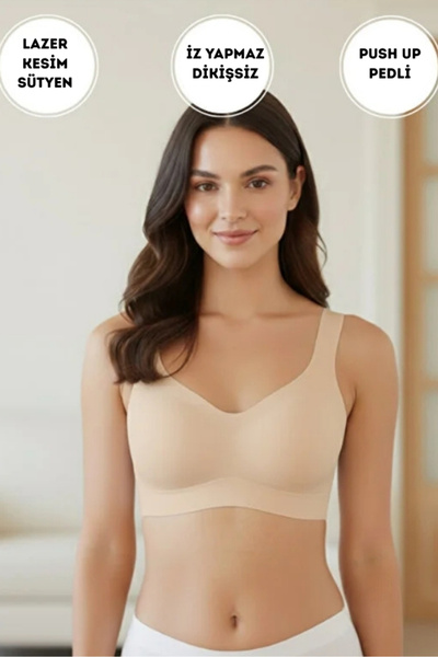 SWEETKORSE ⁠ Stitch-Free Laser Cut Shaping / Sculpting Bra – Padded, Breathable, Non-Marking Comfortable Bustier