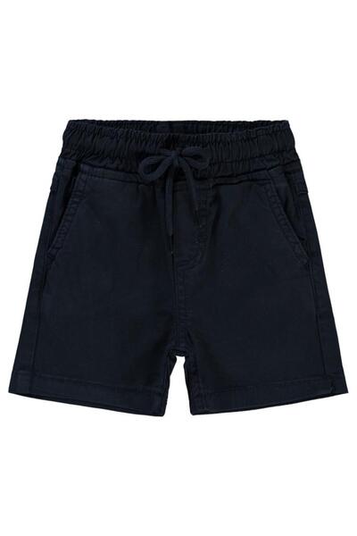 Civil Baby Elastic Waist Filotolu 6-18 Months Shorts - Navy Blue9-12 Months
