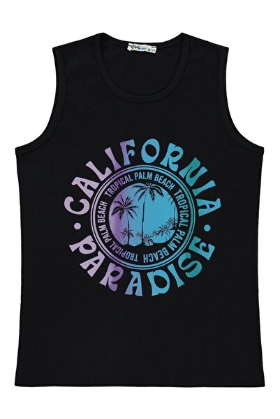 Civil Boys Тениска с печат „California“ за деца на възраст 10–13 години – чер...