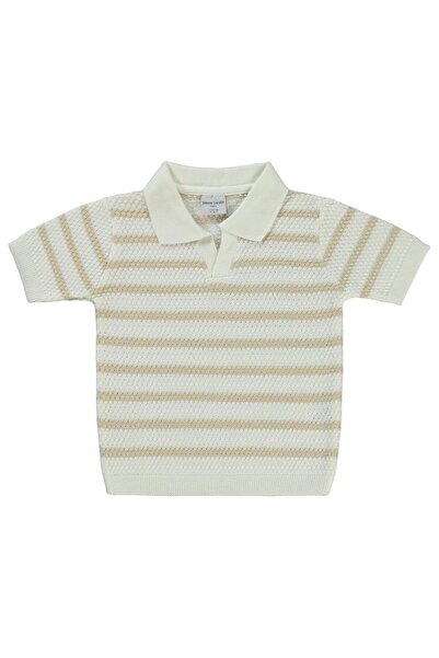 Pierre Cardin Prugasto Pletena majica za decu od 2-5 godina - Smeđa 2-3 godine