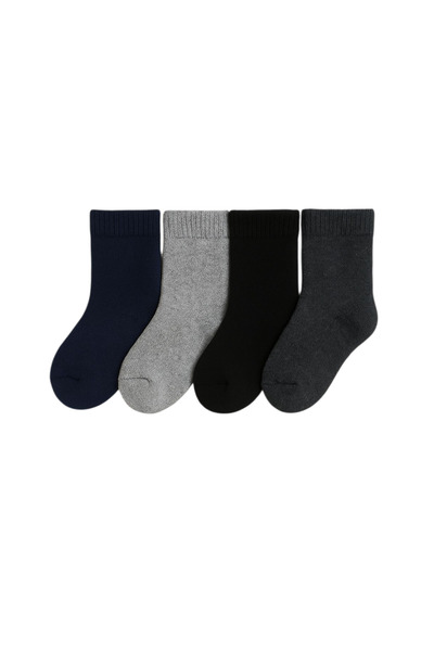 Ollero 4 чифта безшевни детски хавлиени чорапи