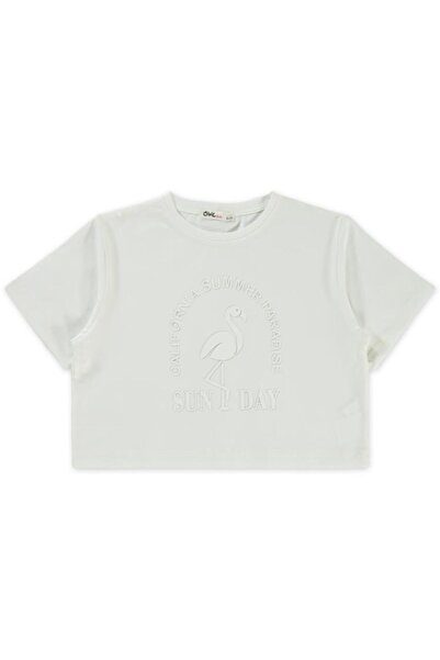 Civil Girls 6-9 Years Girl's Ecru T-Shirt