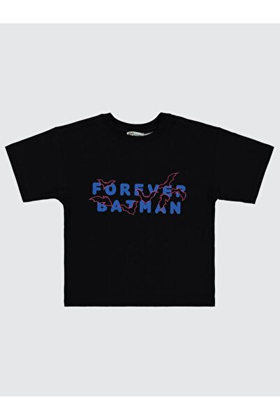 Batman Boy's T-Shirt 6-9 Years Black