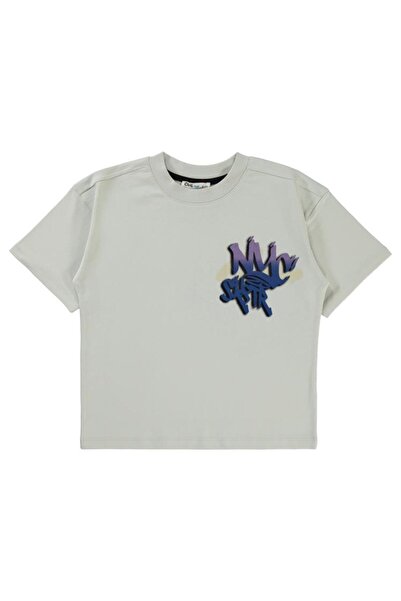 Civil Boys Tricou băiat 6-9 ani gri deschis