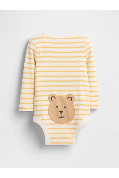 GAP Bebek Sarı Brannan Desenli Bodysuit