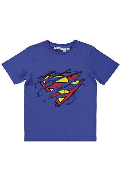 Superman Süperman Logolu 10-13 Yaş Tişört - Mavi13-14 Yaş