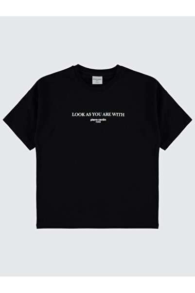 Pierre Cardin Savršena majica za decu od 6-9 godina - crna, za uzrast 9-10 go...