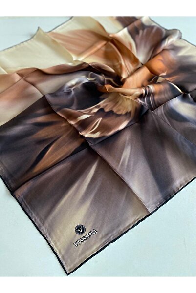 Vissona Tivil Silk Scarf 51140 Powder Transitional Pattern