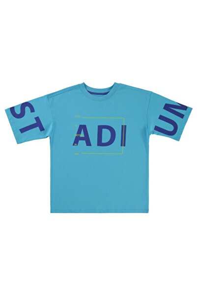 Civil Boys 10-13 Years Old Boy Turquoise T-Shirt