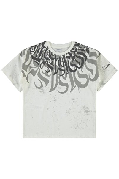 Pierre Cardin Pano Štampano majica za decu 6-9 godina - ecru 9-10 godina