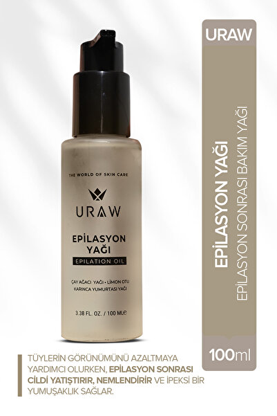 Uraw Epilasyon Yağı ( Tüy Azaltıcı Ve Nemlendirici Cilt Bakım Yağı ) - 100 ml