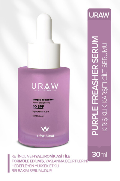 Uraw Purple Fresher Serum | Retinol Ve Hyaluronik Asit Ile Kırışıklık Karşıtı...