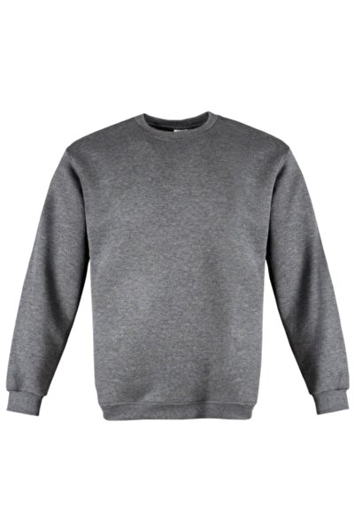 İŞMONT Φούτερ με λαιμόκοψη ανθρακί