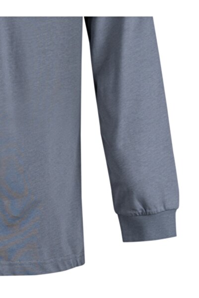 RELAXIA Ανδρικό μακρυμάνικο μπλουζάκι από χτενισμένο βαμβάκι