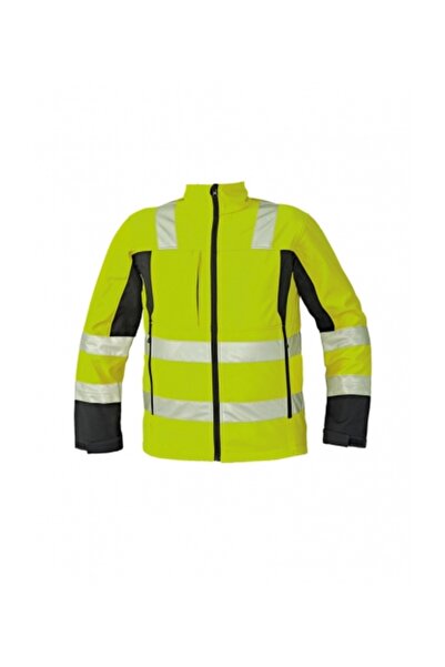 CERVA معطف مالتون الناعم العاكس باللون الأصفر