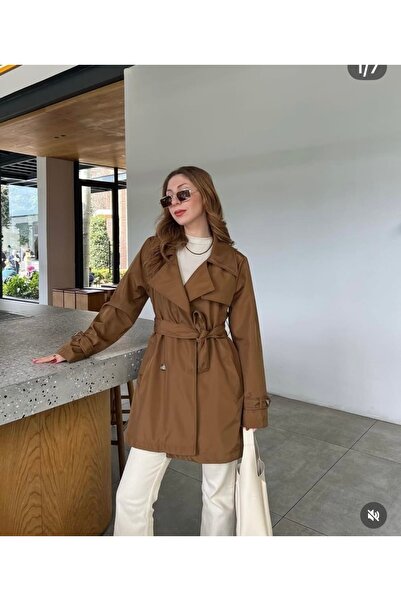 Yaren Moda Kadın astarlı trenç