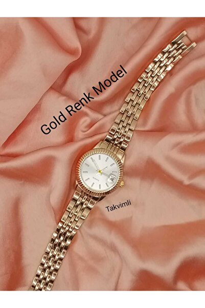 QUARTZ ساعة يد نسائية صغيرة الحجم طراز عتيق بحزام ذهبي من الفولاذ tt0124