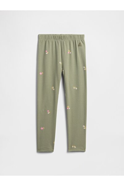 GAP Kız Bebek Yeşil Pull-On Stretch Jersey Tayt