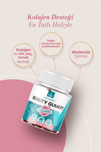 Naturagen Gummy 60 Adet Tip 1&3 Kolajen Jelibon Form