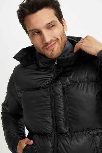 QAWWA Boys' Winter Puffer Jacket Heat-Retaining Thick Lined Water-Repellent Windproof Hooded Sports Jacket