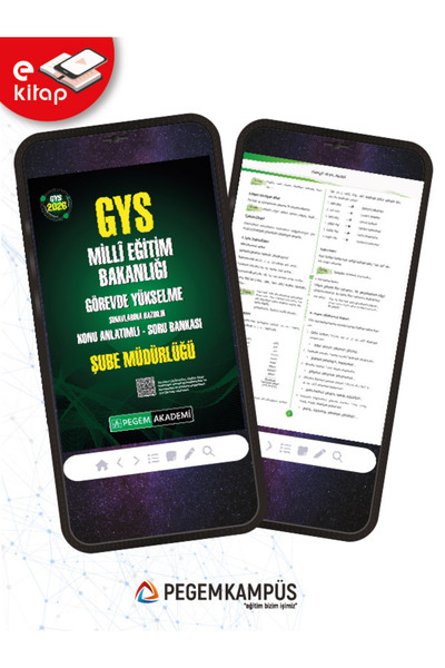 Pegem Akademi Yayıncılık 2026 GYS MEB Görevde Yükselme Sınavlarına Hazırlık Konu Anlatımlı Soru Bankası ŞUBE MÜDÜRLÜĞÜ SAYMAN